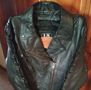 Biker Leather Jacket 💯 REAL Leather